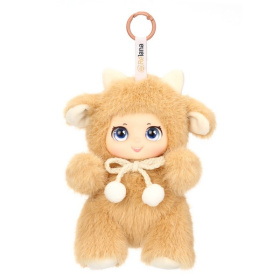 Сказочный персонаж бежевая овечка Бель, 15 см