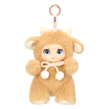 Сказочный персонаж бежевая овечка Бель, 15 см