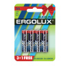 шт на блист.) АА 1.5В "Ergolux Alkaline LR6 BL-3+1"