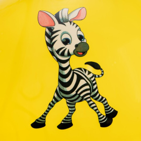 Мяч гимнастический с рожками, 55см,  "Животные" микс цвета