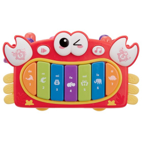 Развивающий игровой центр "Крабик", пианино, пищалка, часики, игра с молоточком, рыбалка, сортер