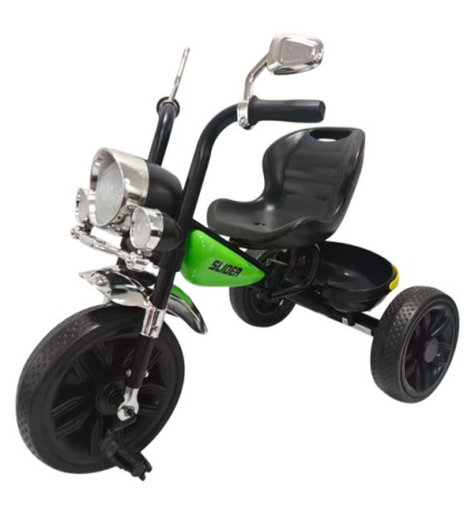 Велосипед трехколесный Slider, колеса EVA 10 и 8", фара, свет, звук, корзинка