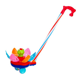 Каталка на палочке "Цветок" размер: 20*22*46 см, 2 цвета в ассортименте