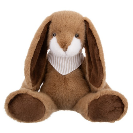 Зайчик бежевый в косынке, 26 см