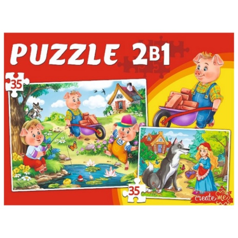 Макси-Пазлы 2 в 1. СКАЗКИ ИЗ ДЕТСТВА № 2 (35 и 35 эл.)