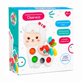 Игрушка развивающая "Овечка", размер: 10*14*17 см, лабиринт, резинки-тянучки Игрушка развивающая "Овечка", размер: 10*14*17 см, лабиринт, резинки-тянучки