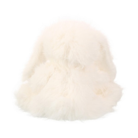 Заяц пушистый белый, 25 см