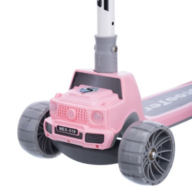 Самокат трехколесный Slider, колеса светящиеся, руль складной