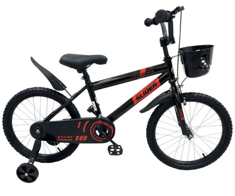Велосипед 2-х колесный "Slider Start 18" с дополнительными колёсами