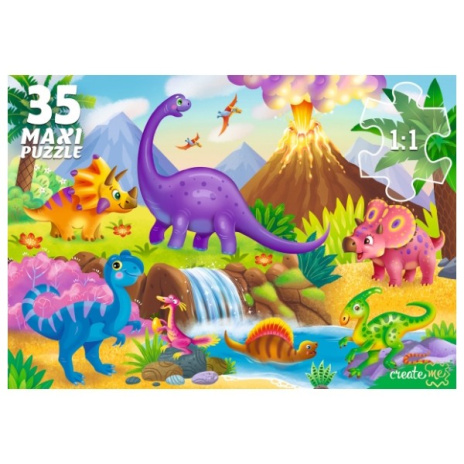 Макси-Пазлы 35 элементов. ДИНОЗАВРЫ №8