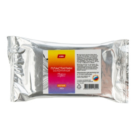 Скульптурный пластилин белый КЛАССИКА 250 г