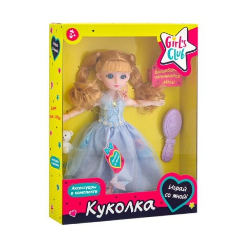 Кукла "Girls Club" 30 см с аксесуарами, ручки и ножки шарнирные Кукла "Girls Club" 30 см с аксесуарами, ручки и ножки шарнирные