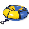 Тюбинг 110 см, цвет: синий-желтый, в коробке 37*38*12 см
