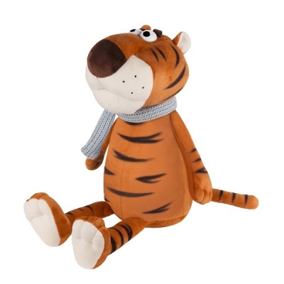 Мягкая игрушка "Тигр Вова в Шарфе", 21 см