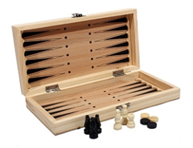 Шахматы, нарды, шашки деревянные 3 в 1 (поле 24 см)