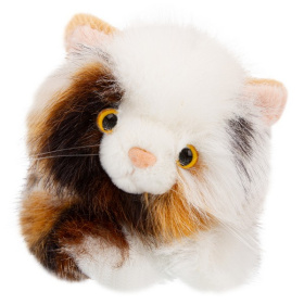 Кот пушистый и пятнистый, 35 см