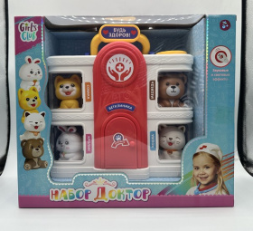 Набор "Доктор" "Girl's Club", в комплекте: животные, аксессуары, световые и звуковые эффекты Набор "Доктор" "Girl's Club", в комплекте: животные, аксессуары, световые и звуковые эффекты