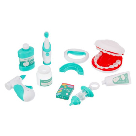 Набор Girl's club "Доктор": бормашина (бор вращается), электрическая зубная щетка, более 10 предмето