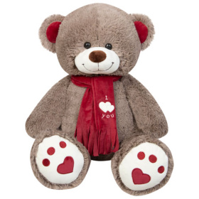 Игрушка мягкая "Медведь Кельвин", цвет: бурый, 45 см