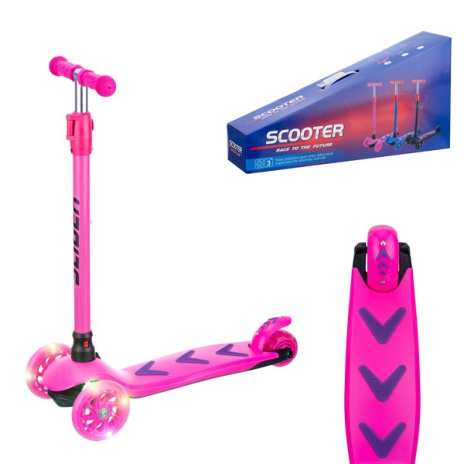 Самокат трехколесный Slider, колеса со светом