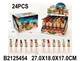 Пузыри мыльные  "Динозавры" (24 шт в наборе)