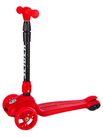 Самокат трехколесный со светящимися колесами