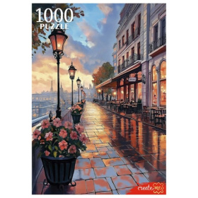 Пазлы 1000 элементов. ВЕЧЕРНИЙ ГОРОД ЕВРОПЫ