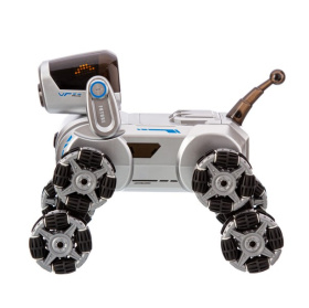 Робот-собака на пульте радиоуправления, есть сенсорное управление