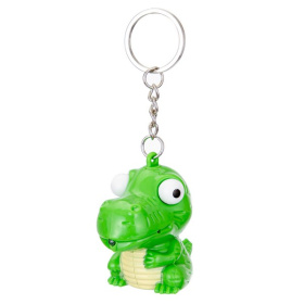 Брелок "Крокодил" (12 шт. в наборе) со светом и звуком