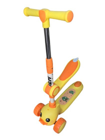 Самокат трехколесный Slider, колеса светящиеся, руль складной