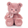 KULT Мягкая игрушка медведь Ляля, с бантом, пудровый, 25 см (МЛяля/25/131-3)