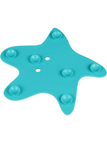 Набор антискользящих мини-ковриков на присосках "Морские жители" 4 шт. Яркие