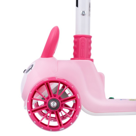 Самокат трехколесный Slider, колеса светящиеся, руль складной