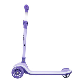 Самокат трехколесный Slider, светящиеся полиуретановые колёса и платформа, руль складной