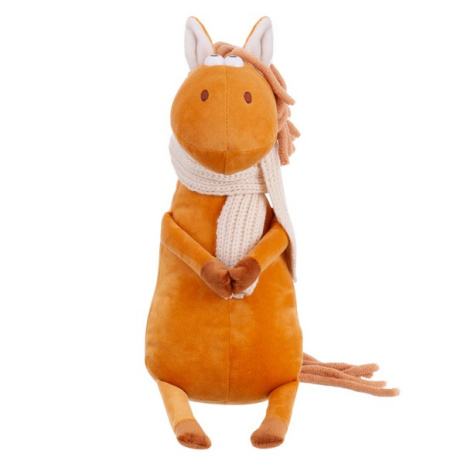 Игрушка мягконабивная ТМ "Relana" Конь рыжий в шарфике Энцо, 25 см Игрушка мягконабивная ТМ "Relana" Конь рыжий в шарфике Энцо, 25 см