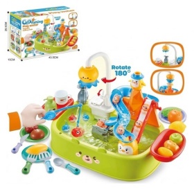 Набор "Водные игры", игры с настоящей водой, аквапарк, рыбалка, раковина, посуда, аксессуары Набор "Водные игры", игры с настоящей водой, аквапарк, рыбалка, раковина, посуда, аксессуары