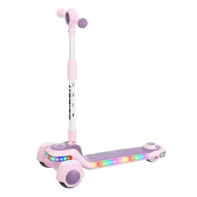 Самокат трехколесный Slider, колеса светящиеся, руль складной