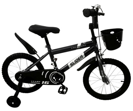 Велосипед 2-х колесный "Slider Start 16" с дополнительными колёсами