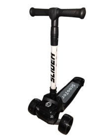 Самокат трехколесный Slider, колеса светящиеся, руль складной