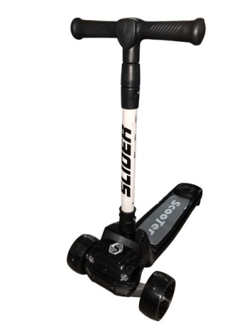 Самокат трехколесный Slider, колеса светящиеся, руль складной