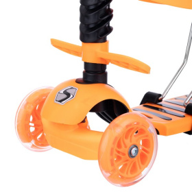 Самокат трехколесный Slider с ручкой управления, колеса светящиеся