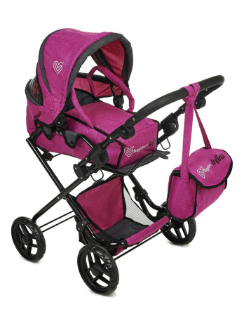 Коляска для кукол - трансформер, классическая 77*44*83 см Коляска для кукол - трансформер, классическая 77*44*83 см