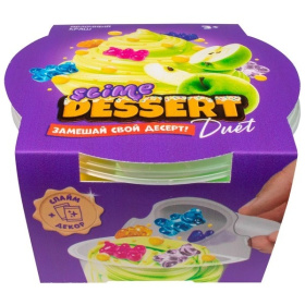 Игрушка для детей старше 3-х лет модели "Slime" Slime dessert DUET яблочный краш,