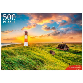 Пазлы 500 элементов. МАЯК НА ЗАКАТЕ