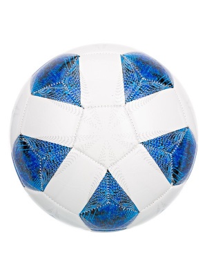 Мяч футбольный EVA, двухслойный, вес 310 гр, 4 цв. в ассорт. (синий, желтый, красный, зеленый), диам