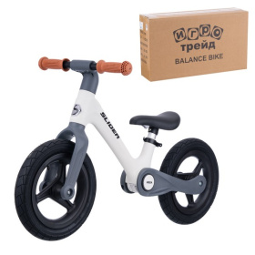 Беговел Slider, надувные колеса 12 дюймов, цвет: серый