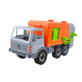 Мусоровоз Мерседес 3-х осный "Спецтехника" 45 см, в сетке Мусоровоз Мерседес 3-х осный "Спецтехника" 45 см, в сетке