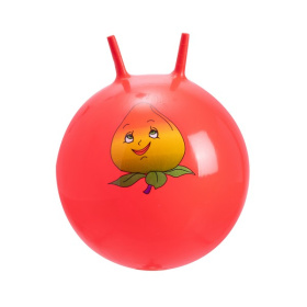 Мяч гимнастический с рожками, 55см, "Фрукты" микс цвета