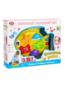 Игрушка развивающая "Рыбка с морскими обитателями" на батарейках Игрушка развивающая "Рыбка с морскими обитателями" на батарейках