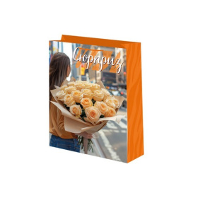 Пакет подарочный 41-56 лам.матовый (уп. по 6 шт.) Женский Микрос, в/п 41*0,4*56 см